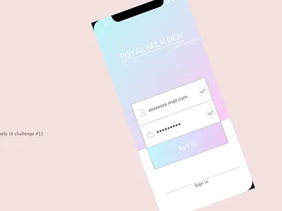 sign up dailyui signup ui