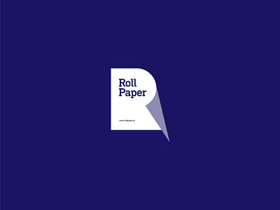 Roll Paper branding design flat icon illustration illustrator lettering logo minimal typography