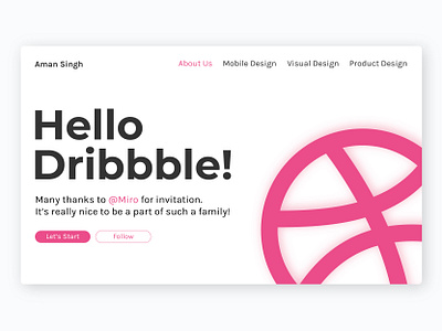 Hello Dribbble