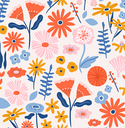 Flower pattern art artwork design digital flower illustration flower pattern flowers flowers illustration illustration pattern