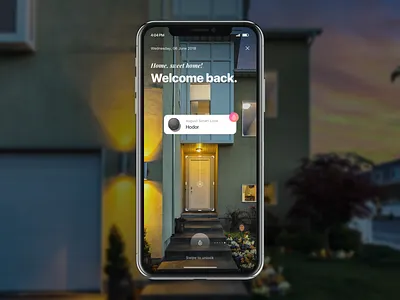 Smart Home Assistant - AR Smart Lock app appliances ar augmented reality ios mobile smart home smart lock ui