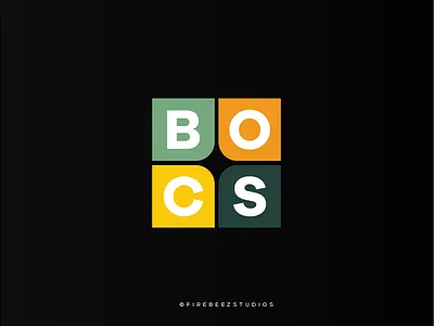 BOCS Pizza Logo Design blackonewhitegk branding firebeez illustration logo pizza pizza logo pizzalogo squarepizza