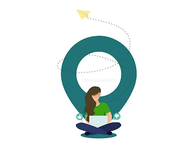 Hire Remote Employee branding design flat graphicdesign logo minimal ui ux vector web