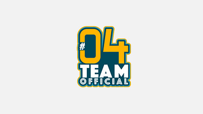 #04TeamOfficial colors graphics illustration official team team logo