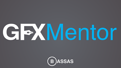 GFX mentor branding design flat flat design logo minimal minimal logo