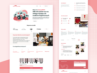 Website - Akcja Menstruacja #1 design landing page landing page design landingpage ui webdesign website website design