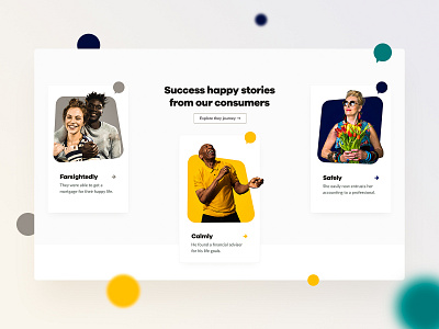 Trustful Company Stories Block branding concept design interface redesign sketchapp ui ux web design