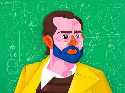 The Geographer Drank His Globe Away 2d alcoholic art charachter design characters colors film flat illustration infographics man school style teacher