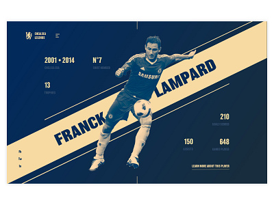 Chelsea Legends animation blue chelsea fc design interface animation minimalist ui ui design ux web webdesign website yellow