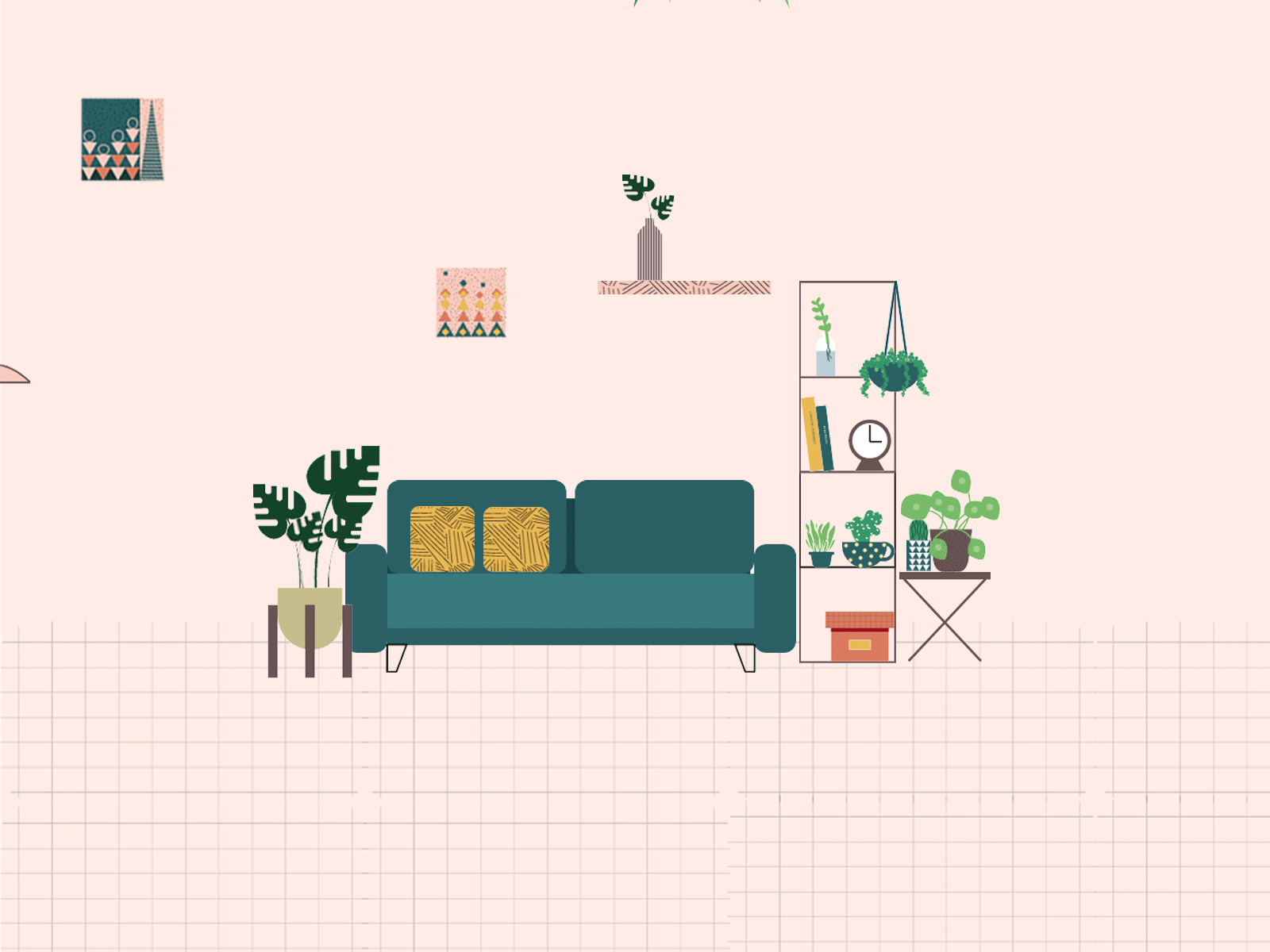 Recreate and Rearrange adobe adobe illustrator design flat graphicdesign graphics illustration interior minimal motion motiongraphics photoshop vector workfromhome