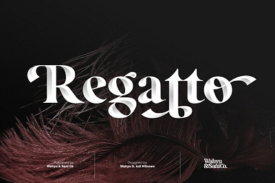 Regatto - Venetian Style Typeface branding classic font display font elegant font font font design fonts graphic design lettering logo font logo fonts retro font serif font serif fonts serif typeface typeface typefaces typography vintage font vintage fonts