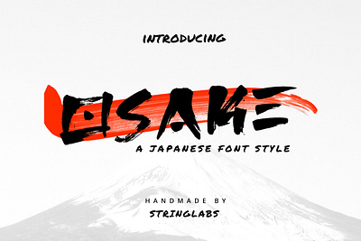 Osake - Japanese Font asian bold brush calligraphy casual elegant fuji handdrawn handlettering ink japan japanese kyoto ninja stylish