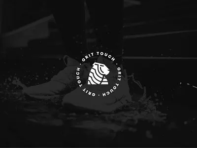 Grit Touch black black and white brand identity branding design diseño gráfico logo logo design marca sports sports branding sports logo tiger tiger logo