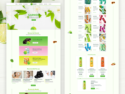 Garnier Website Redesign arquentum design concept creative design redesign redesign concept ui uidesign userexperiencedesign userinterfacedesign uxdesign webdesign website