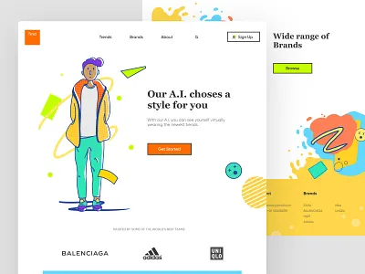 TRND art design flat graphic design illustration logo ui userinterface ux vector website