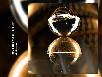 36 Days of Type | 8 | Adobe Dimension CC 36daysoftype 36daysoftype07 3d 3dtype 8 adobedimension art graphics letters type typography