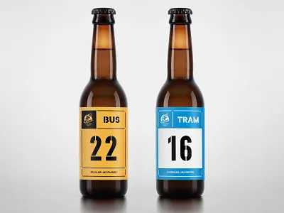 AF Brew Bus 22 Pilsner & Tram 16 Weizen afbrew beer bottle brew bus craft line pilsner route tram transport weizen