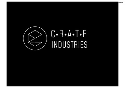 C R A T E INDUSTRIES axonometric bauhaus brand design brand identity branding geometric illustration illustration industrial logo logo design logodesign logotype