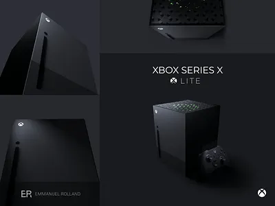 Xbox Series X Lite Concept 3d 3d art branding concept design concepts consol game gaming generation lite microsoft new play playing series video game x xbox xbox series x