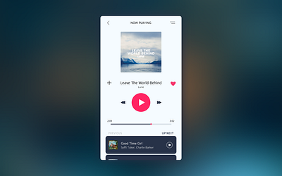 Music Player – DailyUI #009 daily100challenge dailychallenge dailyui dailyuichallenge musicplayer ui ui ux ui design uidesign uiux userinterface