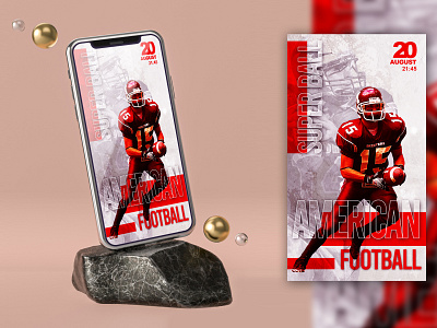 AMERICAN FOOTBALL SUPER BALL INSTAGRAM STORIES TEMPLATE flyer psd free free insta post insta story instagram instagram banner instagram banners instagram post instagram story psd social media social pack stories story template