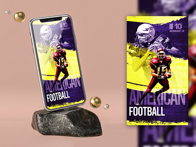 AMERICAN FOOTBALL INSTAGRAM STORIES TEMPLATE V2 flyer psd free free insta post insta story instagram instagram banner instagram banners instagram post instagram story social media social pack stories story template templates