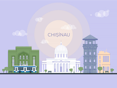 Chisinau, My City art branding chisinau color creative design flat illustration inspiration vector