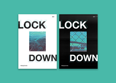 LOCKDOWN 001 design lockdown poster posters print typography