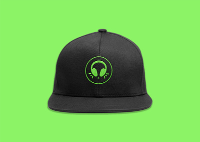 Hip Hop Alien Club NFT Branding alien alien club aliens brand headphones logo logo design merchandise nft