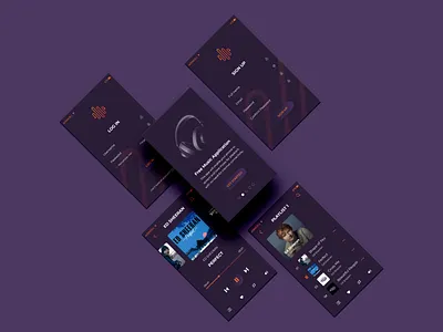 Music Player Mobile App | UX/UI Design appdesign application applicationdesign conceptdesign dailyuxui musicapp musicapplication