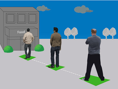 Safe Distance design illustration