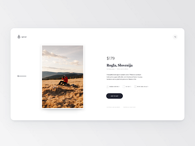 Sprout Photo - Product Screen photographer photography ui web web app web design