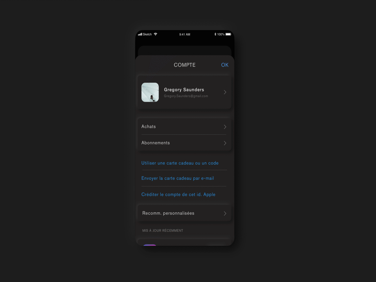 UI - 007 app dailyui design design art neumorphic settings ui uichallenge