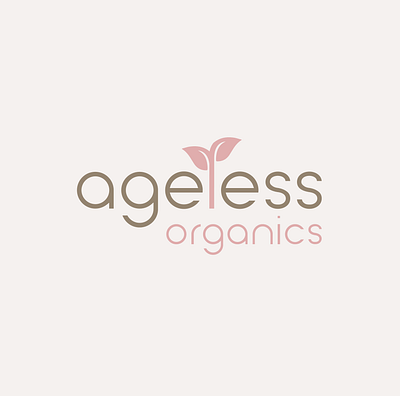 Ageless Organics LOGO animation design flat icon illustrator minimal ux vector website