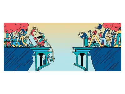 We are all together - Sorria Magazine commission digital illustration editorial editorial illustration illustration