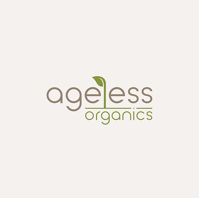 Ageless Organics LOGO animation art design flat illustration logo typography vector web website