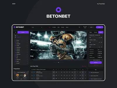 Betonbet. Bookmaker 2020 bet black bookmaker dark dashboard game interaction interface ui ui design uidesign uiux uxdesign web webdesign