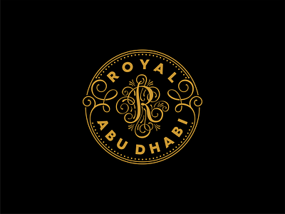 Royal Abu Dhabi art art deco branding design emblem illustration illustrator lettering minimal typography