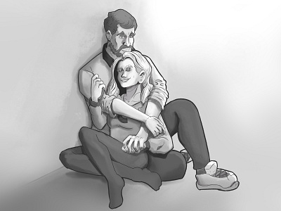 Couple couple digitalart emotive illustration romance