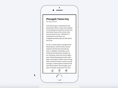 "Rreads" share sheet animation app design ios medium mp4 ui