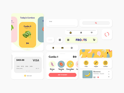 Microinteractions adobe xd app design ecommerce ecommerce design fruits fruits and vegetables online illustration uidesign vector