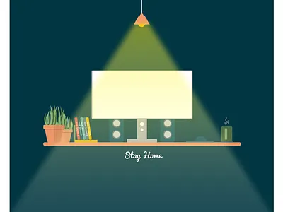 Workstation adobe illustrator design design art desktop flatdesign home ilustrator workstation