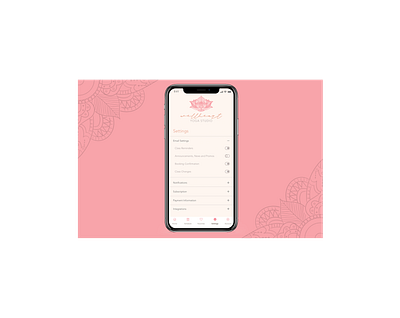 Virtual Yoga Studio App Settings app branding design ui ux webdesign yoga yoga app