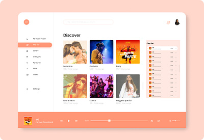 Music player UI interaction design interface ui ux uidesign