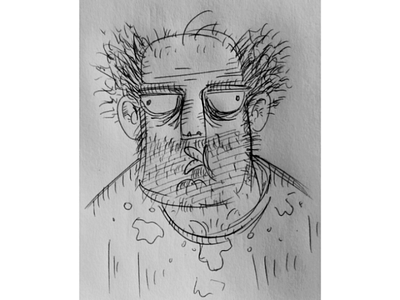 Quarantine isolation cartoon character face funny funny cartoon hand drawn illustration isolation portrait quarantine sketch