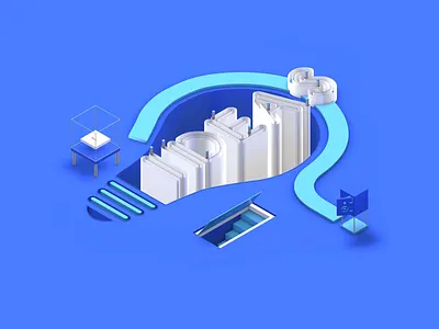 3D Ideas Typography 3d illustration typogaphy