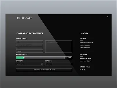 Ui Calculator for an agency agency design e commerce ui web design