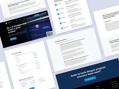 Exploration - Ruangkelas Web Profil app design landingpage ui ux web
