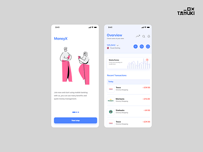 MoneyX adobexd concept modern ui userinterface ux