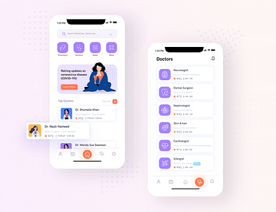 Medical App app app design application coronavirus covid 19 covid19 ios ios app medical ui ui ux ui design ui kit uidesign uiux user experience user interface user interface design userinterface ux